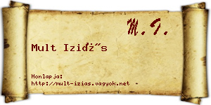Mult Iziás névjegykártya